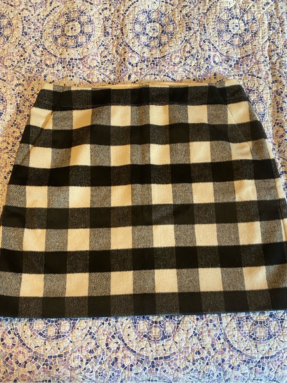 Loft Plaid Flannel Mini Skirt.